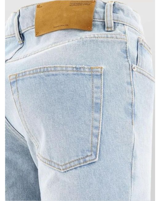 Off-White c/o Virgil Abloh Blue Denim Baggy Jeans