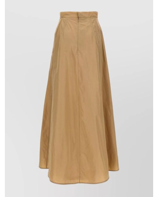 Jil Sander Natural Long Flared Skirt