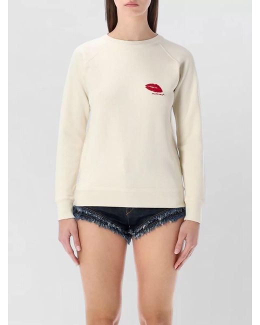 Isabel Marant White Cotton Relaxed-Fit Sweatshirt