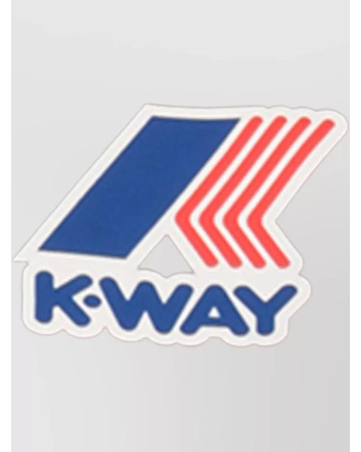 K-Way Purple Short Hooded Jacket Waterproof Zip Pockets