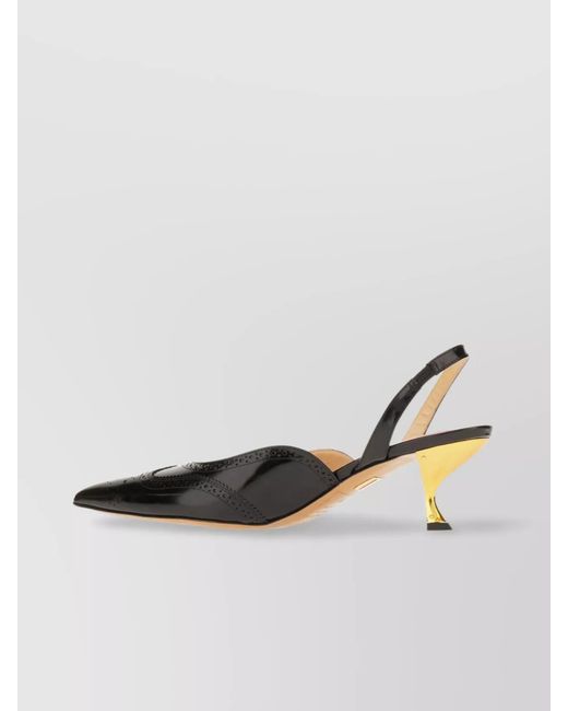 Thom Browne White Leather Pumps