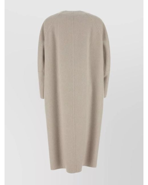 Max Mara Natural Cashmere Single-Breasted Coat