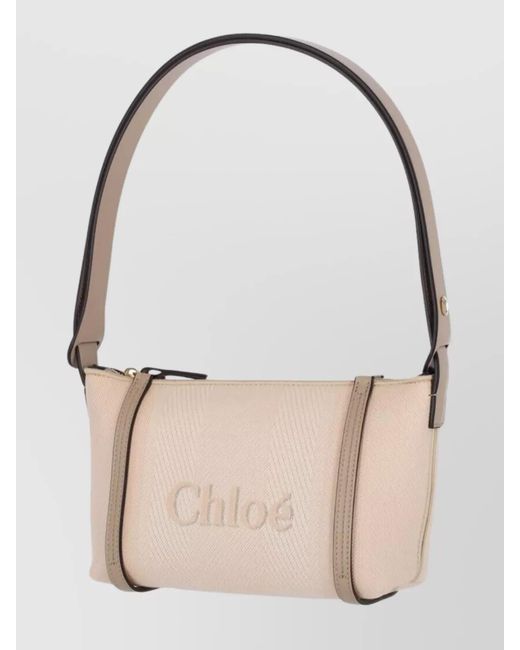 Chloé Natural Carry Canvas Shoulder Bag