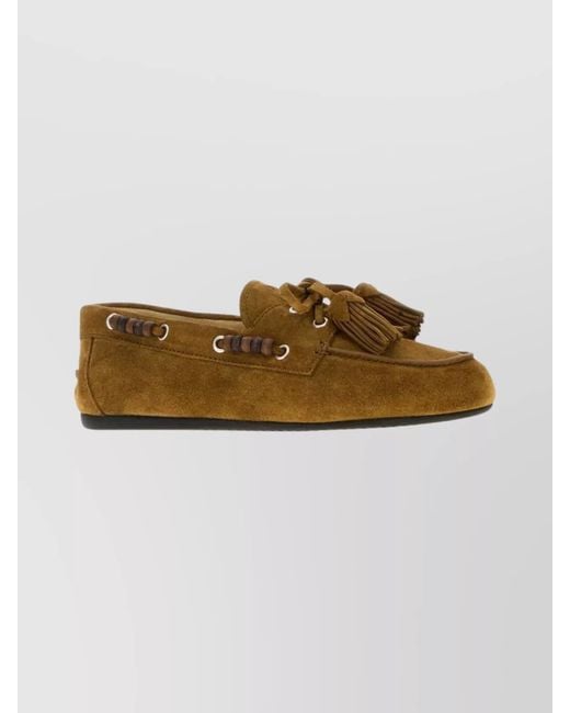 Miu Miu Multicolor Suede Loafers