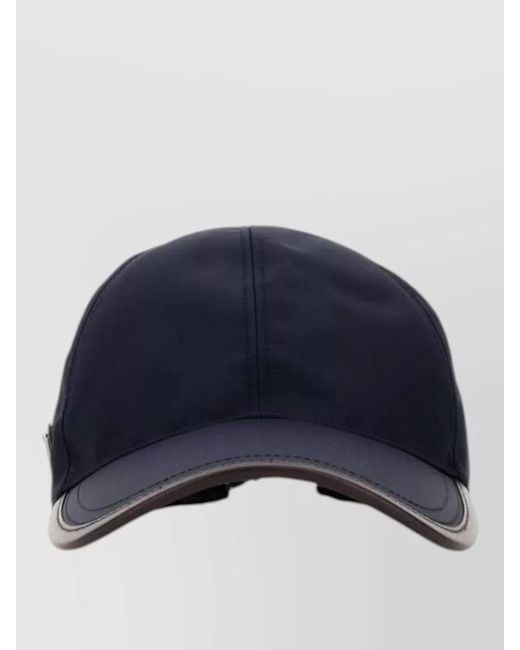 Prada Blue Recycled Nylon Baseball Cap for men