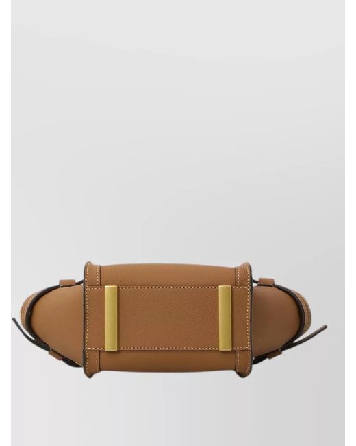 Tod's Brown Mini Leather Shoulder Shopping Bag