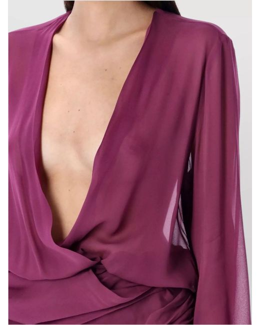 The Attico Purple Blouse