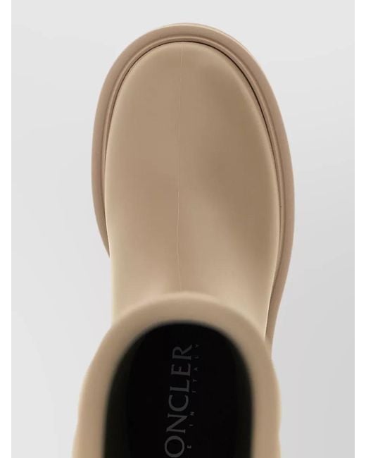 Moncler Natural Kickstream High Rain Boots Chunky Sole