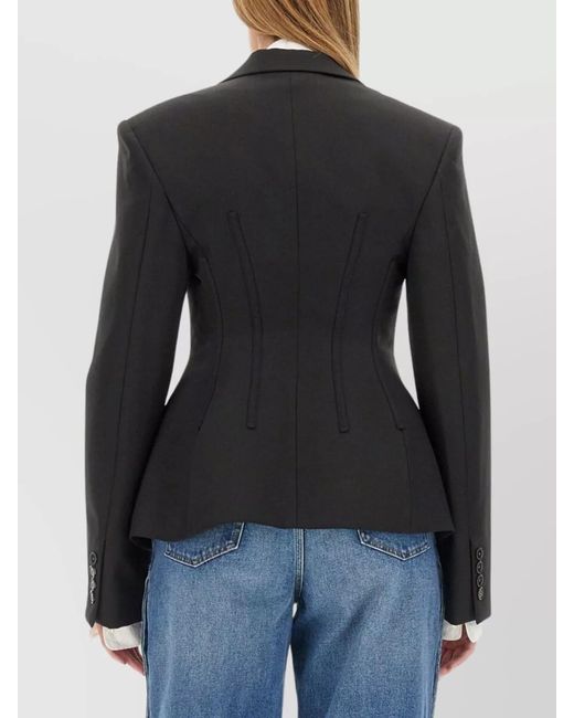Stella McCartney Black Wool Regular-Fit Blazer