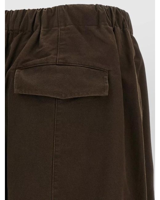 Entire studios Multicolor Cotton Loose Barrel-Leg Knee-Length Shorts