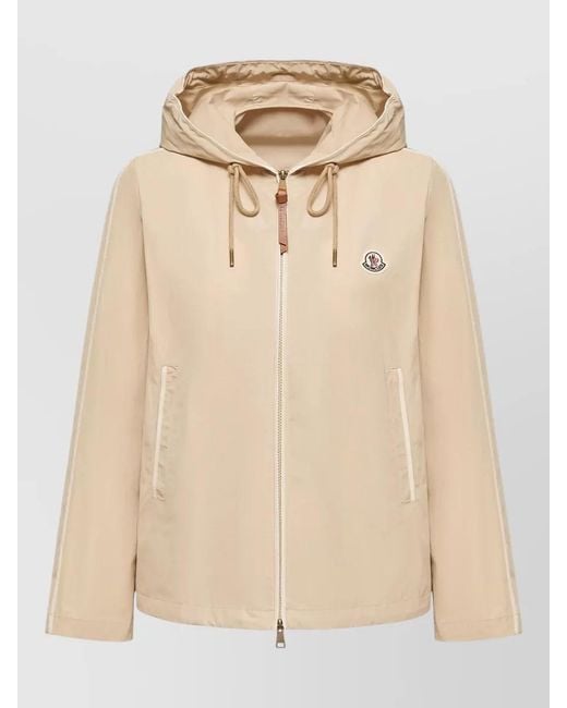 Moncler Natural Hooded Fitted Jacket
