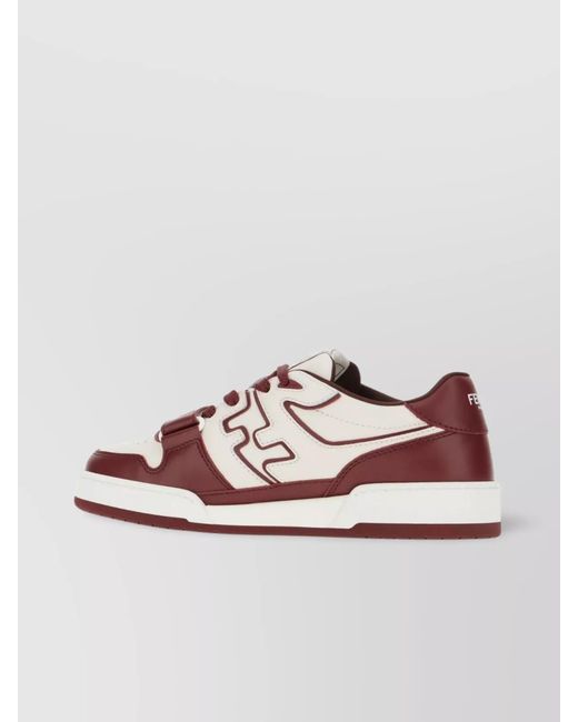 Fendi Multicolor Leather Low-Top Sneakers