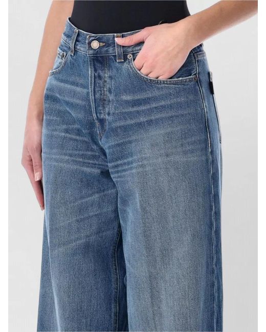 Haikure Blue Denim Straight-Leg Jeans