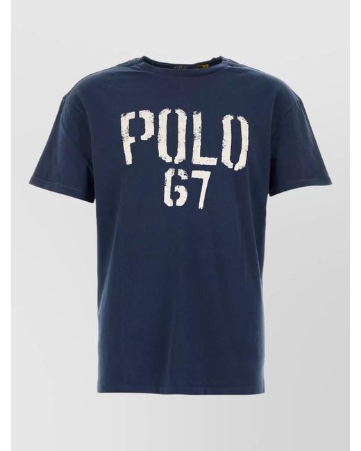 Polo Ralph Lauren Blue Polo 67 Logo T-Shirt for men