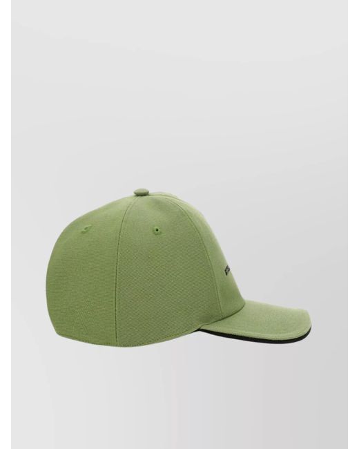 Stella McCartney Green Logo Embroidered Baseball Cap