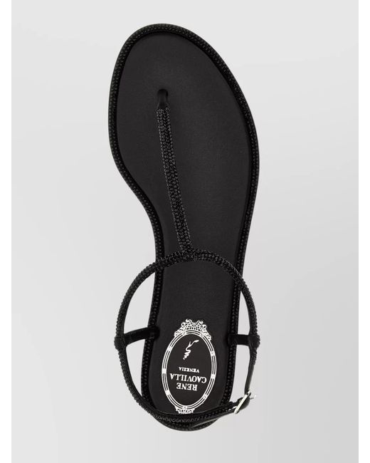 Rene Caovilla Metallic Leather Sandals