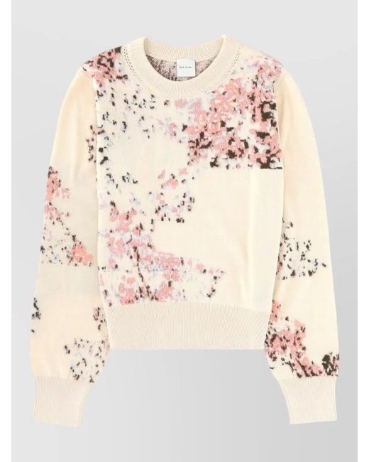 Paul Smith Natural Cotton And Mohair Blend Sweater