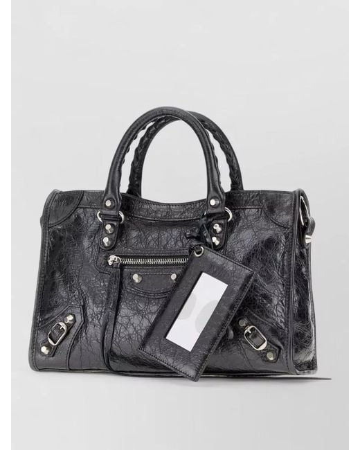 Balenciaga Black Le City Small Leather Tote Bag