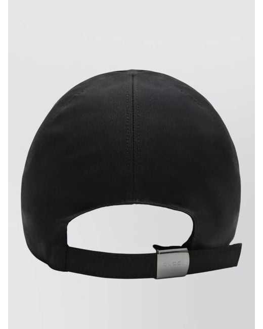 Gucci Black Curved Brim Baseball Hat Seasonal Edition for men