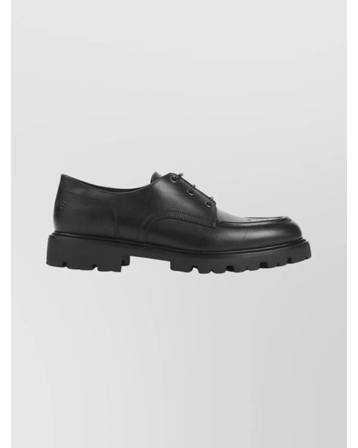 Céline Black Leather Derby Shoes for men