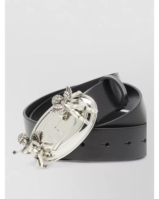 DIESEL Metallic Leather Belt