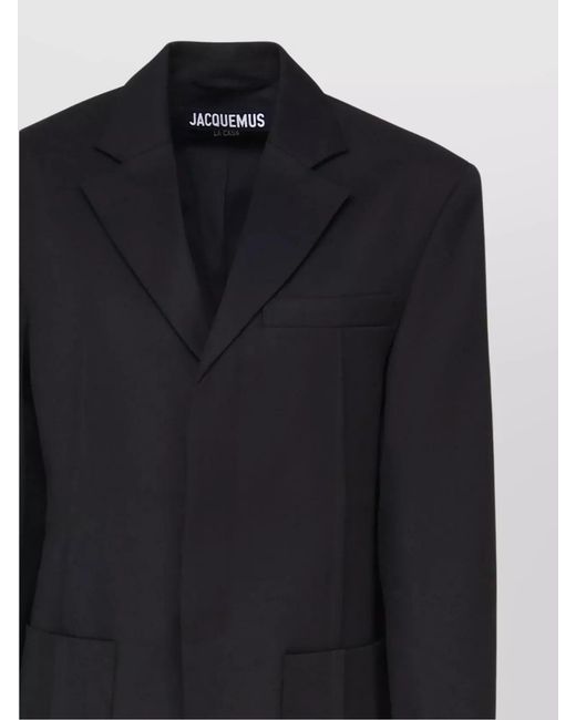Jacquemus Black Virgin Wool Single-Breasted Blazer