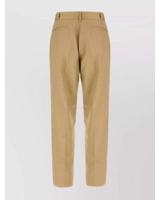 Maison Margiela Natural Tailored Trousers for men