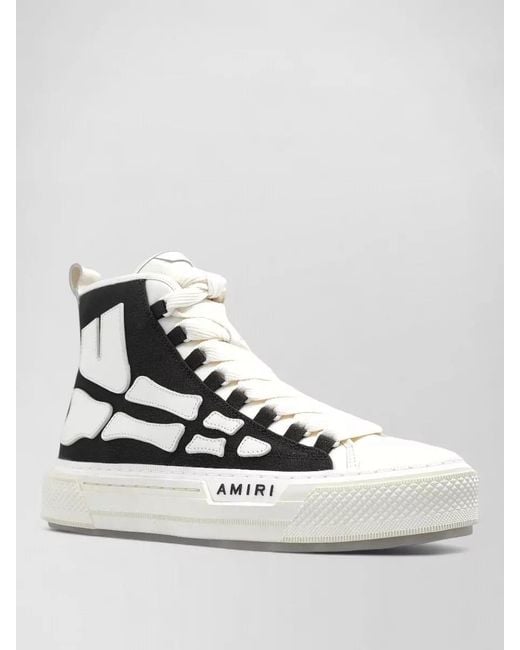 Amiri White Leather High-Top Sneakers for men