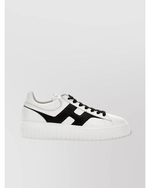 Hogan Metallic Leather Low-Top Sneakers for men