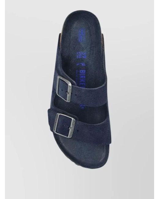Birkenstock Blue Flat Sole Open Toe Arizona Sandals