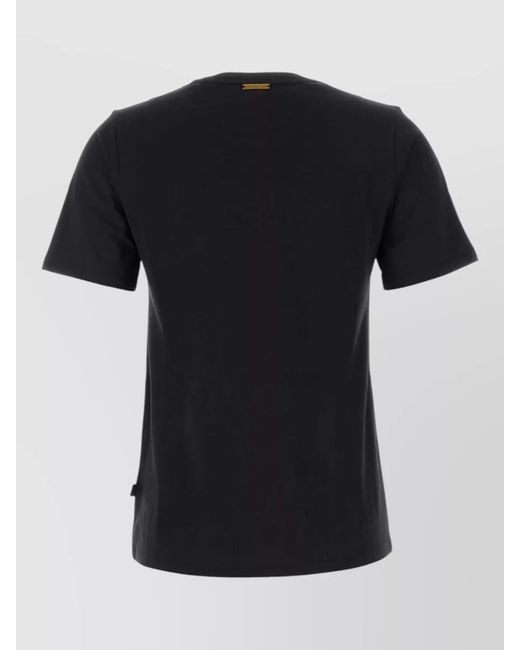 Michael Kors Black Cotton T Shirt Short Sleeves Crew Neck