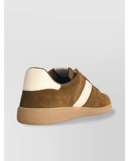 Tom Ford Brown Suede Low-Top Sneakers for men