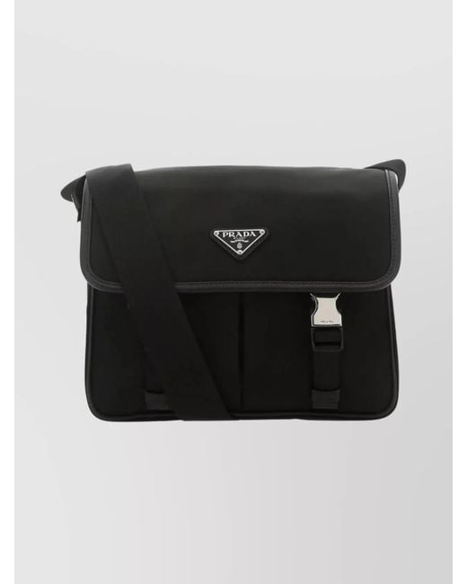 Prada Black Recycled Polyamide Crossbody Bag for men