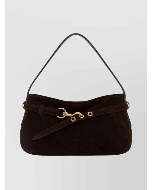 Miu Miu White Avenue Shoulder Bag-Tone Hardware
