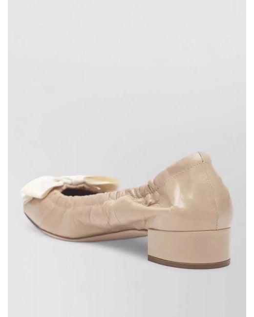 Prada Natural Ballerina Shoes