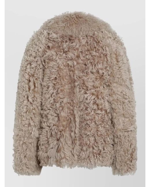 Blancha Brown Faux Fur Jacket