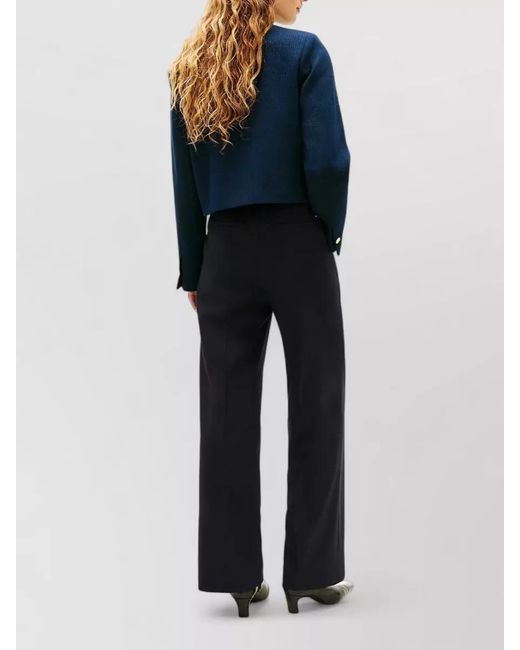 Tommy Hilfiger Blue Preppy Texture Lady Jacket Double Breasted