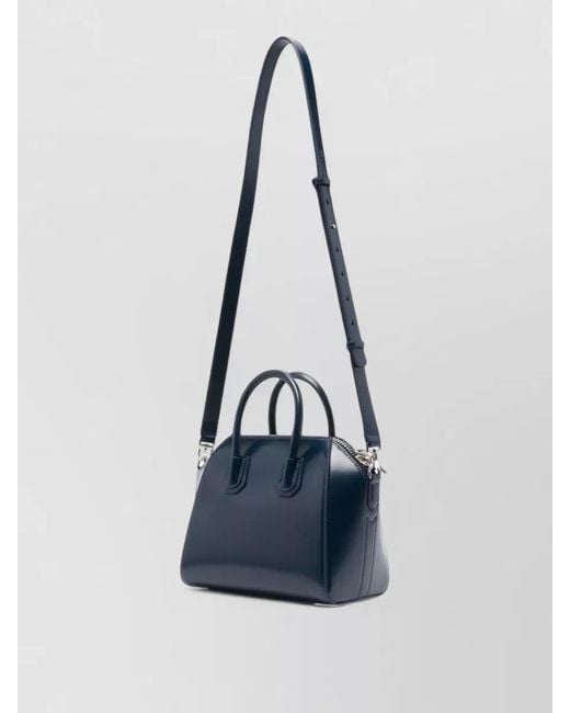 Givenchy Blue Antigona Mini Leather Shoulder Bag