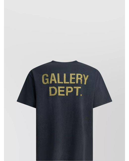 GALLERY DEPT. Blue Cotton Horrors T-Shirt for men