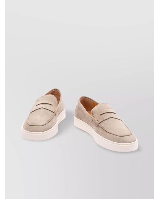 Tod's Multicolor Suede Leather Loafers for men