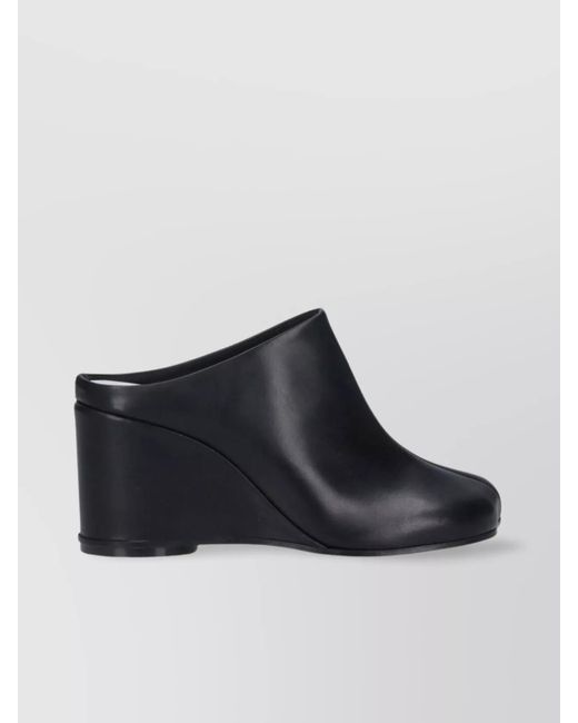 MM6 by Maison Margiela Blue Leather Mules