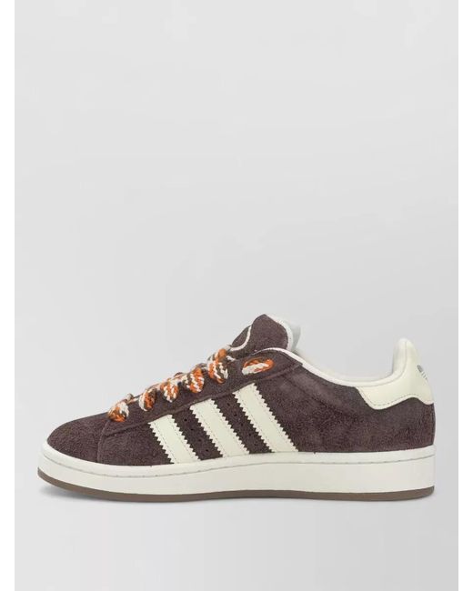 Adidas Originals Gray Suede Leather Low-Top Sneakers