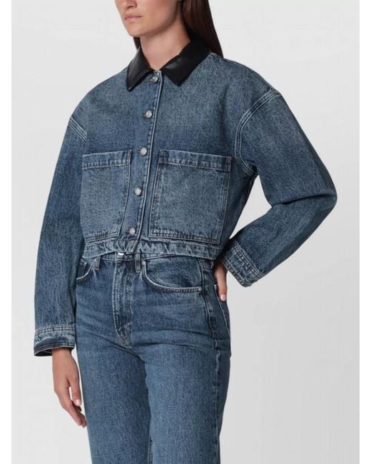 Anine Bing Blue Fitted Jacket