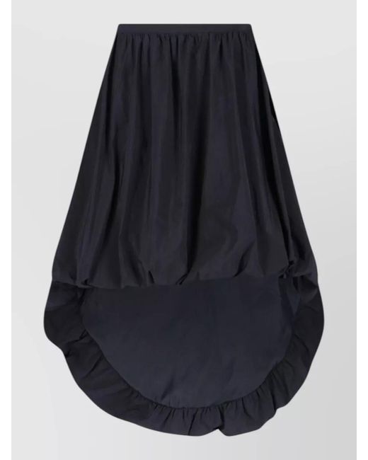 Paloma Wool Blue Midi Skirt Knee Length Asymmetric Waistband