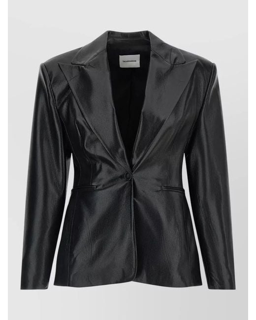 ANDAMANE Black Toni Single Breasted Tailored Blazer Jacket