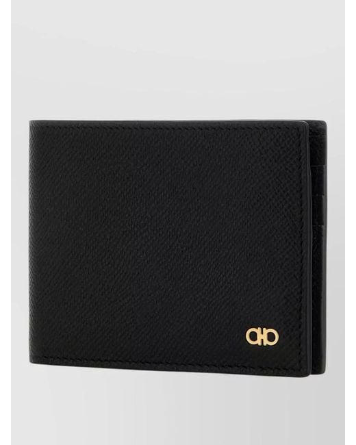 Ferragamo Black Leather Wallet for men