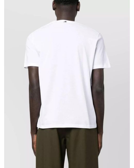 Herno White Cotton Jersey T-Shirt for men
