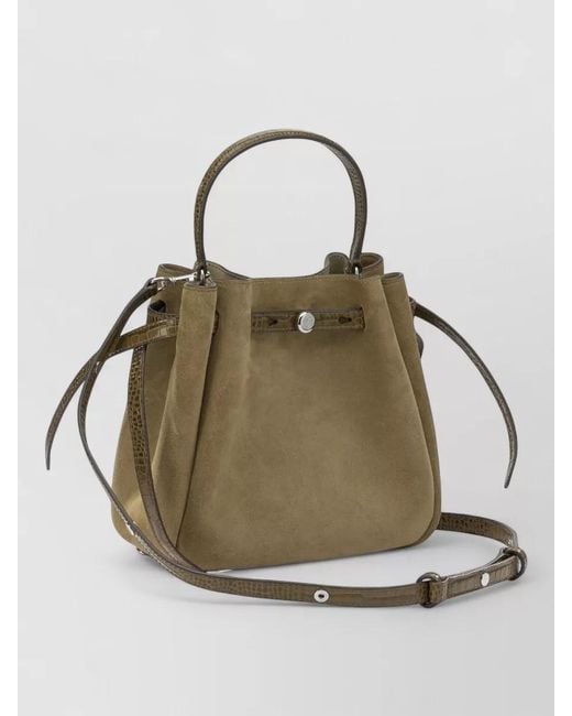 Tory Burch Natural Romy Suede Bucket Bag