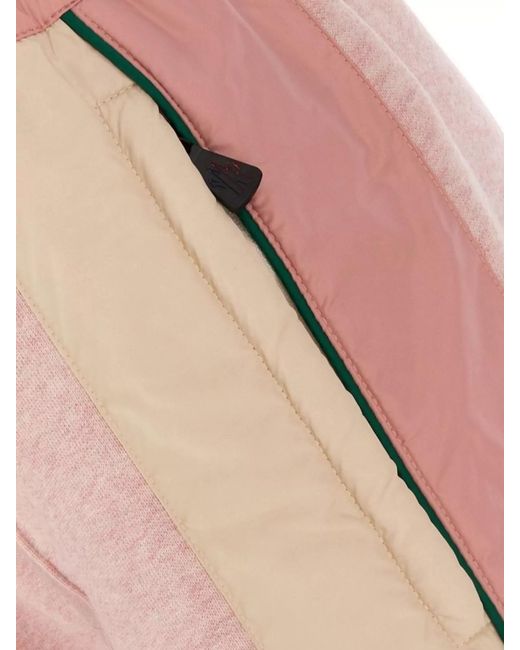 Moncler Pink Striped Track Pants