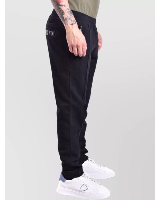 Moschino Blue Cotton Track Pants for men